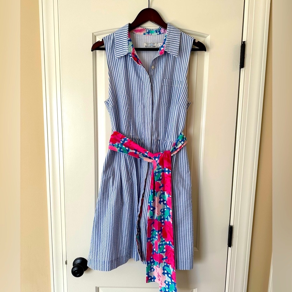 Vineyard Vines Kentucky Derby Seersucker Dress, size10
